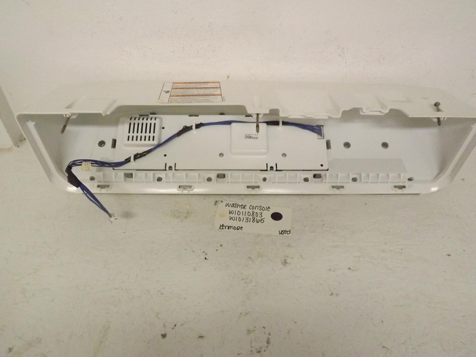 Kenmore Washer W10110803 W10131865 Console Used Kenmore Washer W10110803 W10131865 Console Used